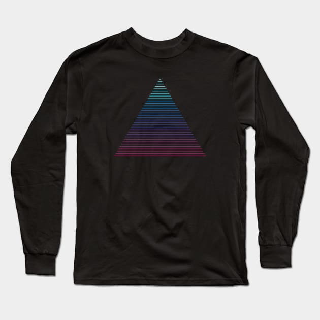 Neon Strata Long Sleeve T-Shirt by Thepapercrane